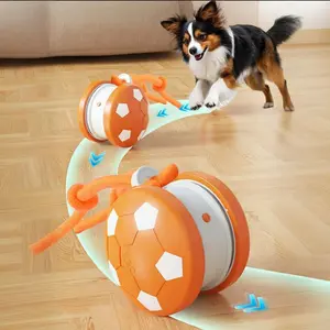 Interactive Dog Toy, Small Breed Interactive Ball, Interactive Training Ball, Automatic Moving Dog Toy, Electric Rolling Wheel Toy, USB Rechargeable Pet Toy