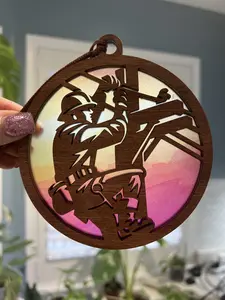 Lineman Suncatcher for Sunny Window