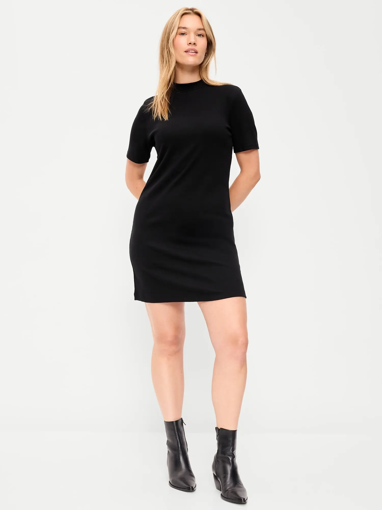 Old Navy Women's Snug Mock-Neck Bodycon Mini Dress