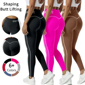Women's High Waist Shaping Leggings - Breathable, Stretchy Soft, Butt Lifting Contour Activewear Fitness Tights for Yoga & Active Workouts (High Waist Activewear, Athletic Pants, Sporty Sports Bottoms)