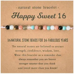 Sweet 16 Beaded Bracelet Gifts for Girls 16th Birthday Gifts for Daughter Granddaughter Gifts for 16 Year Old Girl Birthday  Ideas  Friend Bday  for Women Sweet Sixteen Party Favors