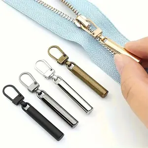 Detachable 5pcs Metal Zipper Slider - Replacement Zipper Head for Bags, Shoes, and Clothes DIY Craft Sewing Accessories