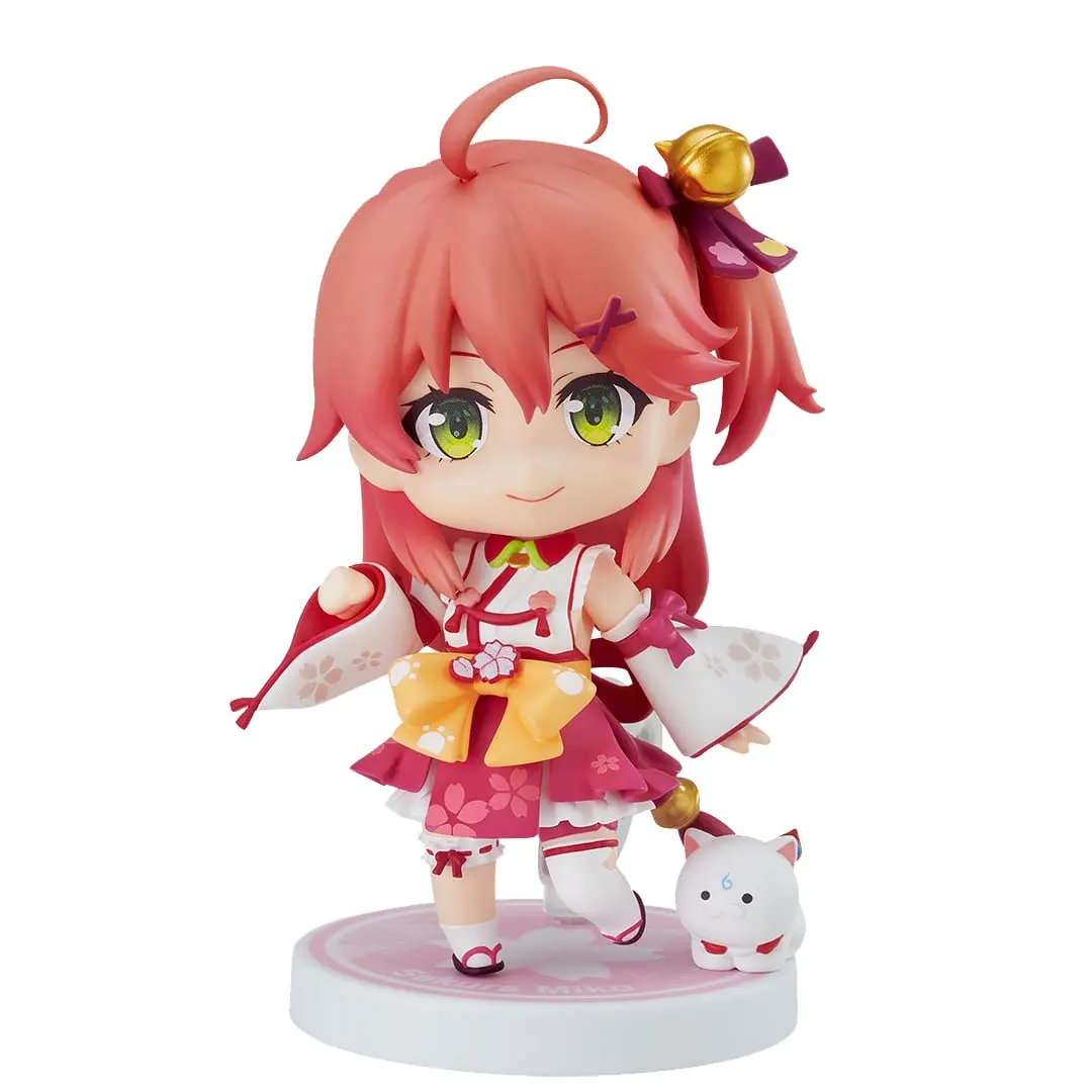 212 MAIN Max Factory M06793 Nendoroid Sakura Miko Shrine Maiden Collectible Figure - Hololive VTubers Chibi Design, Multiple Face Plates, Holiday Body Parts Included
