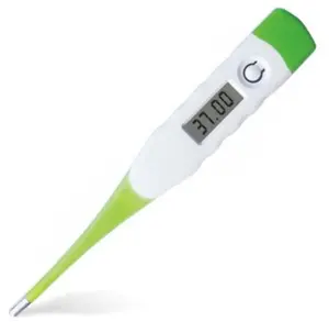 Portable Digital Thermometer - Healthcare Medical Supply with LCD Display, Accurate Fever Alert, for Baby Rectal and Adult Oral/Underarm Measurement