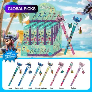 1PC Disney Officially Licensed Stitch Angle Scrump Mystery Blind Box Pen Top-Rotating Decorative Pen Seven Cute Styles Random One Quick-Drying Smooth-Writing Birthday Christmas Friend Gifts Unique Pens #GLOBAL PICKS