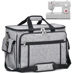 Sewing Machine Case - Carrying Bag with Removable Padding, Tote for Machine and Accessories
