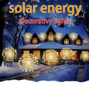 Solar String Lights Outdoor - 8 Modes, Plastic Material, Rust Resistant, Light Sensor Control, Multi-Color Festive Lighting Energy Efficient Home Home Home