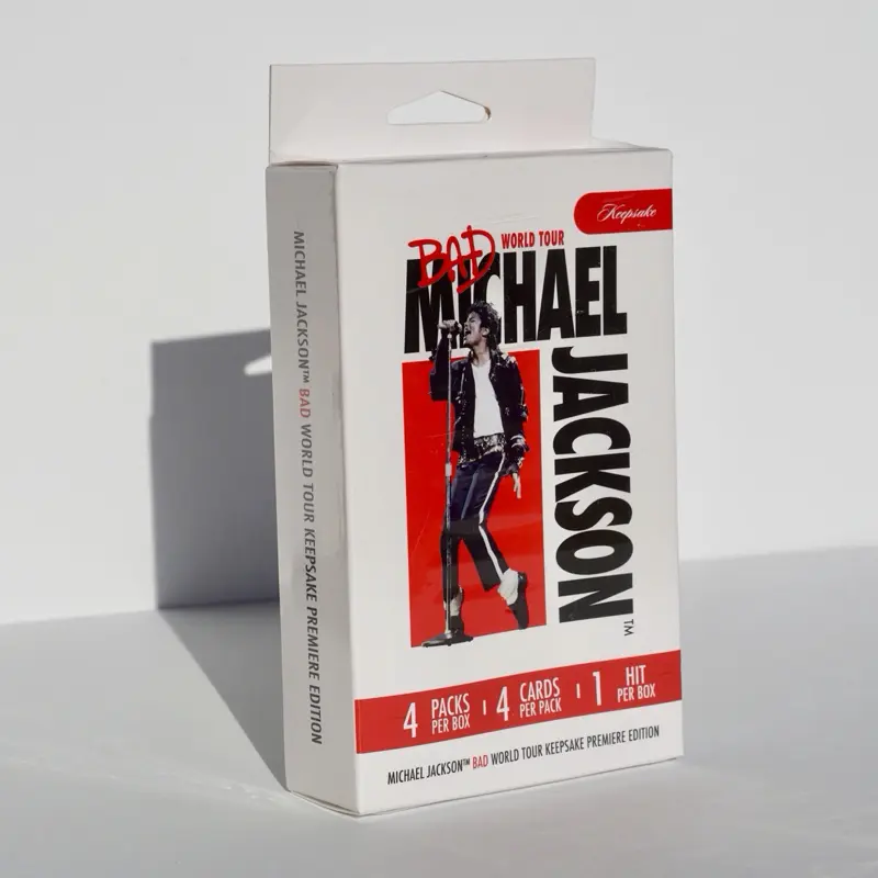 2026 Michael Jackson Bad World Tour Keepsake Mini Box 4 Packs 1 Hit Guaranteed!