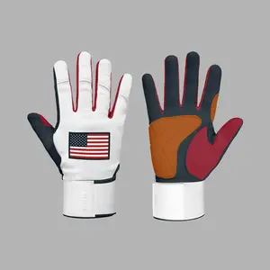 USA Flag Kids Baseball Batting Gloves