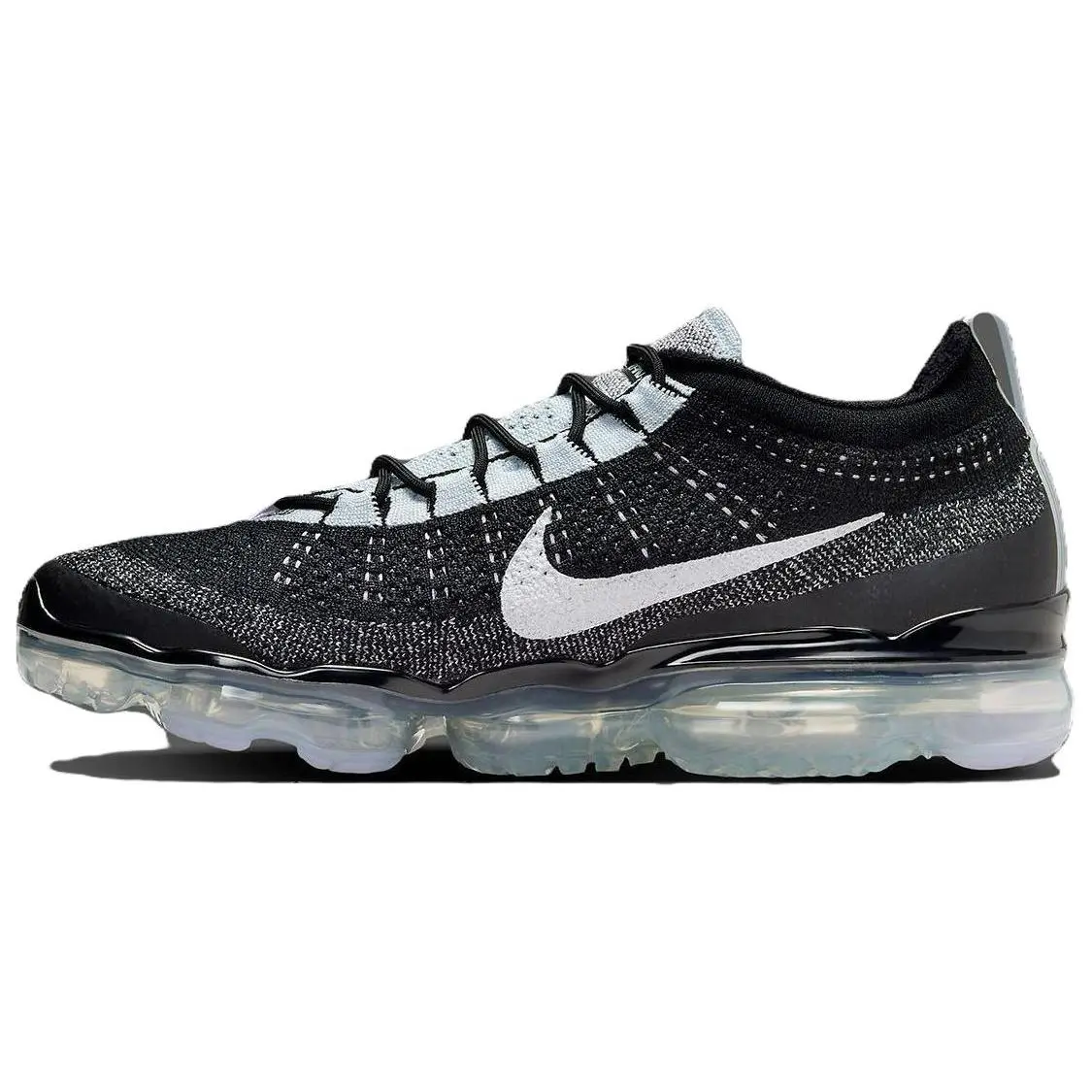 Nike Air Vapormax 2023 Flyknit Black Blue Tint Comfort Lightweight Low Top Casual Running Shoes Men's DV1678-010