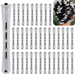 Hair Perm Rods Set, 40pcs/set Professional Hair Styling Accessories, Heatless Hair Styling Tool for Women & Girls, Salon-Quality Styling for All Hair Lengths, Hair Rollers Wave