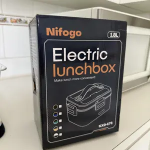 Electric Lunch Box Food Heater for Adults, Heated Lunch Box 12V/24V/110V Portable Food Warmer for Car/Truck/Office 1.8L Removab，dealsforyoudaysle Stainless Steel Container with Fork Spoon and Bag,dealsforyoudays