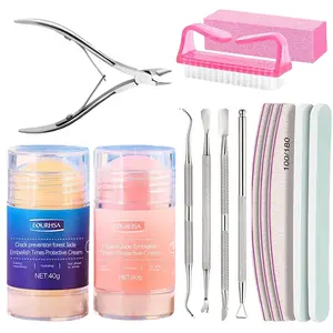 Manicure Tools Kit Nail Care Kit with Nail Files 100/180, Nail Buffer Block, Cuticle Nippers, Cuticle Trimmer, Cuticle Pusher, Nail Tools, Nail Kit, Pedicure & Manicure Tools, Nail Prep Kit, Manicure Kit for Women