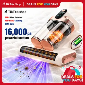 XIAOLANG Bed Mattress Vacuum Cleaner Cordless 16Kpa Handheld Vacuum with 253.7nm UV-C Light & HEPA Filter, Portable Vacuums for Sofa Bed, Mother's Day Gifts for Mom Women
