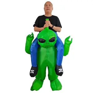 Inflatable Alien Costume, Rechargeable Battery, Party Halloween Performance Suit, Role-Playing, Fun Festival Wear