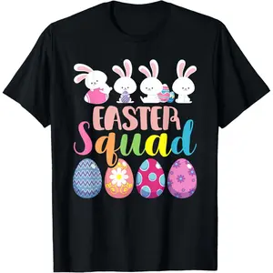 Happy Easter Bunny Easter Squad 2026 T-Shirt