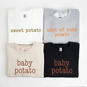 Youth and Adult Sweet Potato Kind of Rude Potato Baby Potato Matching Family Thanksgiving sweatshirt, Funny Fall Outfit for Couples and Youth, Couple Shirt, Turkey Day Outfit, Trending tee, youth clothing, gift for son and daughter, Family shirt