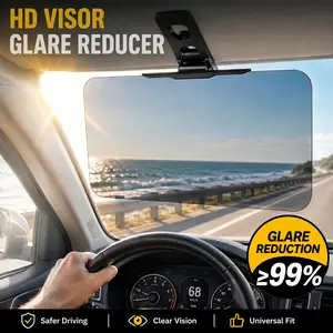 Polarized Sun Visor Extender, UV400 Anti-Glare, 3 Sec Install, Universal Car Interior Sunshade ensures safe driving window tint night  Anti-Glare