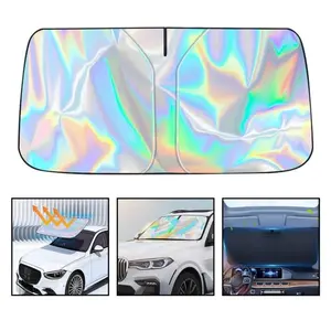 Foldable Anti-UV Windshield Sunshade, Multipurpose Car Front Window Heat Protective Umbrella for Sedan SUVs, Automotive Exterior Accessories for Men & Women, Car Stuff, Vehicle