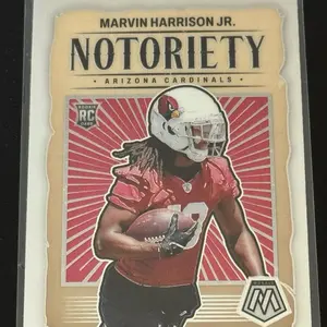 FOOTBALL - 2024 Panini Mosaic - Notoriety Marvin Harrison Jr. #22 Mosaic Prizm (RC) sports  cards