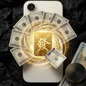 "FA" Wealth Manifestation amulet - Premium Golden Energy Attractor for Phone & Office