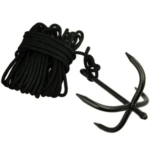 MasterUSA Grappling Hook Stainless Steel, Claw Climbing Carabiner Hook for Climbing Retrieving, Outdoor, Hiking, Removal