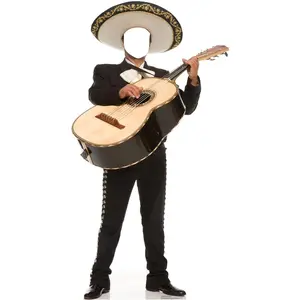 212 MAIN Life-Like Mariachi Guitarron Cardboard Cutout - Large Size 72x38 in. Advanced Graphics Standup, Home Decor, Party Decorations, Photo Prop, Face Cutout (Home Supplies)