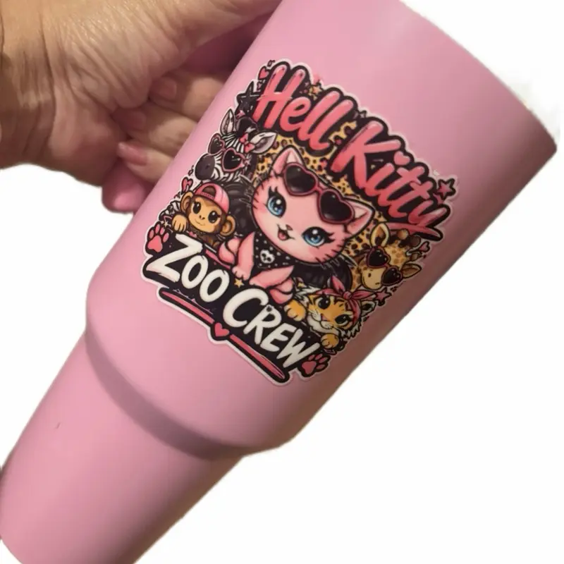 Hello Kitty 40oz Insulated Tumbler - Leak Proof Tumbler, Portable Straw Water Bottle with Vacuum Flask Technology, Animals-Themed Reusable Kitchenware Drinkware
