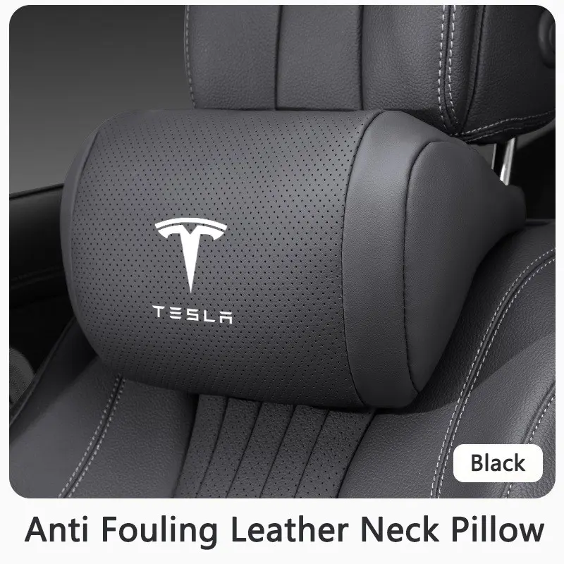 Car Seat Headrest Universal Travel Rest 3D Neck Pillow Protect For Tesla Model 3 Model S Model X Model Y Cybertruck Roadster SpaceX Car Accessories