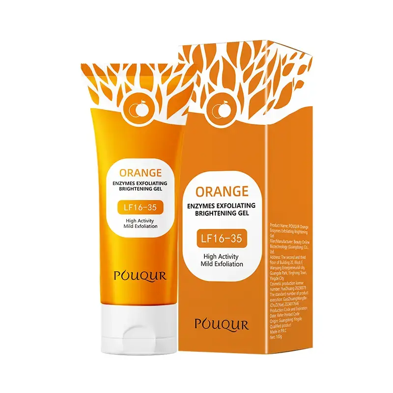 Orange Exfoliating Care Gel, Hydrating Face & Body Cleansing Gel, Nourishing Facial Exfoliator, Natural Orange Skin Smoothing Gel, Birthday gifts