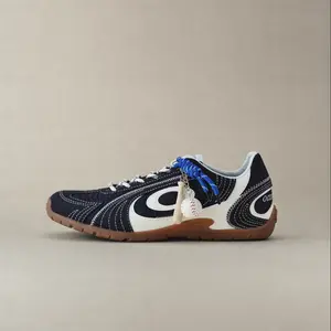 OLD ORDER Turbo Lite Blue Hour Casual Sneakers for Women & Men, Navy Blue Retro Fashion Shoes, Slim Sole Everyday Sneakers