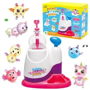 Magic Bubbles Sticker Toy Set, Cartoon Magic Style, Manual DIY Bubble Balls, Bubble Machine, Parent-Child Interaction Holiday Gift, Suitable for Kids over 3 Years
