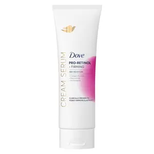 Dove Pro-Retinol + Firming Cream Serum Moisturizer for Adults, All Skin Types - Hydrating with Collagen Peptides, Niacinamide, Antioxidants - Boosts Elasticity, Moisture - Daily Use, 8 fl oz, 24-Month Shelf Life, Single Item