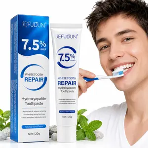 Hydroxyapatite Whitening Toothpaste, Mint Oral Care for Sensitive Teeth & Gums, Fresh Breath Toothpaste with Surface Stain Care, 120g