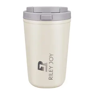 380ml Portable Vacuum Insulated Stainless Steel Tumbler - Beverage Flask with Lid, 1-Touch Open/Close, 1-Handed Operation, 6H Hot/24H Insulation, Car-Compatible, Ideal for Commuting, Office (Pink)
