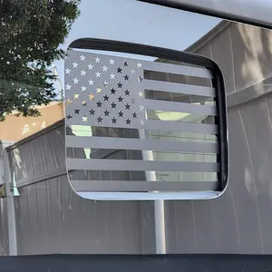 Jeep Gladiator Rear Middle Window American Flag Decal 2020+ High Quality Vinyl for Outdoor Use