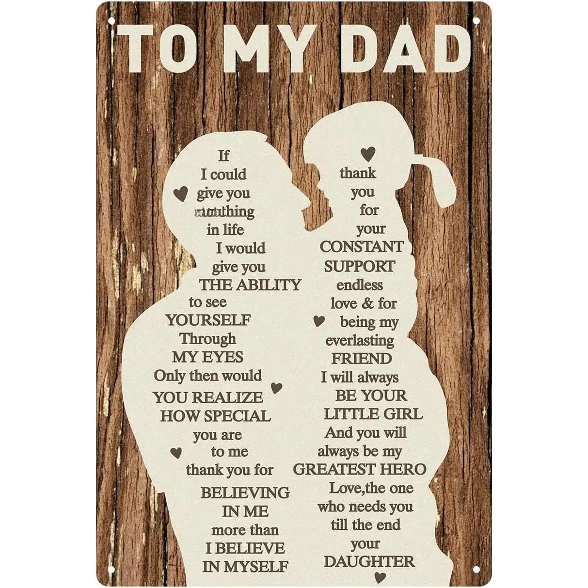 Personalized Metal Tin Sign Plaque - 1-Piece 8x12inch Graphic Print Home Decor, Pre-Drilled Holes for Easy Install, Vibrant Finish, Ideal Gift for Family & Friends for Anniversary Decor