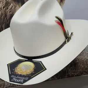 White Diamond Sombrero 100X Sinaloa saint Juditas Style (Straw)