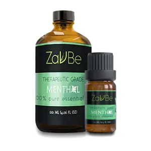 ZAVBE Menthol Essential Oil – 100% Pure, Essential Oil for Diffuser Undiluted, Natural, Therapeutic Grade, Oils for Diffuser for Apartment Air Freshener with Dropper