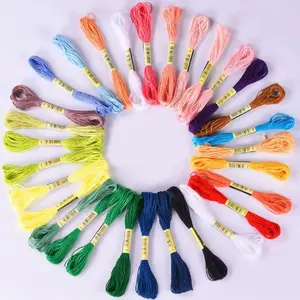Cross Stitch Embroidery Thread Set, 447 Colors Cross Stitch Floss, 100% Polyester Cotton Blend, Ideal for DIY Crafts & Sewing Projects