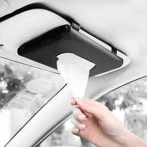 Car Sun Visor Tissue Box, Car Sun Visor Hanging Storage Box Holder, Auto Interior Sun Visor Hanging Paper Towel, Car Sun Visor Organizer, Car Upholstery Accessories, Car Sun Visor Storage Solution, Car Storage Organizers