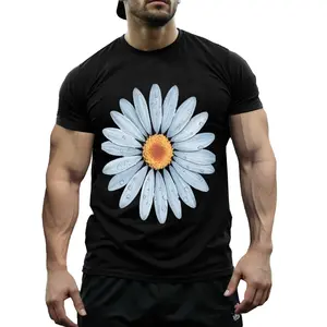 Women's Quick-Dry s T-Shirt - Vibrant Sunflower Floral Design, 100% US Printed Casual Top for Spring & Summer, Machine Washable Gift for Her, Everyday Comfort, Artistic Print, Quickdrying Fabric, Summ