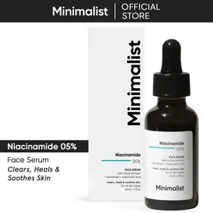 Minimalist 5% Niacinamide Face Serum with Hyaluronic Acid | Reduces Acne Marks & Hydrates | For Dry & Sensitive Skin | 1 Fl Oz/30 ml