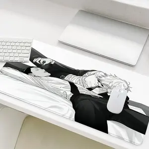 Anime Character Pattern Mouse Pad, 1 Count Rectangle Gaming Mouse Pad, Non-Slip Mousepad, Office Desk Keyboard Mouse Mat for Home Office Game Room