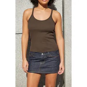 John Galt Women's Brown Beyonca Tank Top