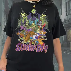 Vintage Scary Scooby Doo Unisex T-shirt all size color, oversize shirt