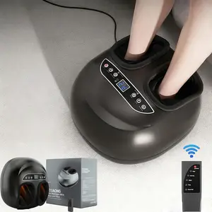 Foot Massager with Heat 5 Heat Levels for Neuropathy Plantar Fasciitis Relief 360° Full Package Massage Wireless Control