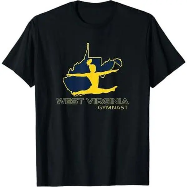 West Virginia Gymnastics Dance WV Gymnast Tumbling Acro Gear T-Shirt