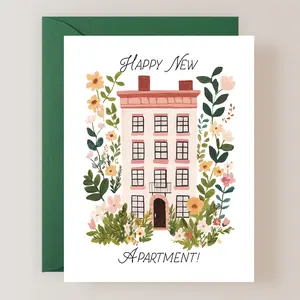 Happy New Apartment Card, Apartment Housewarming Card