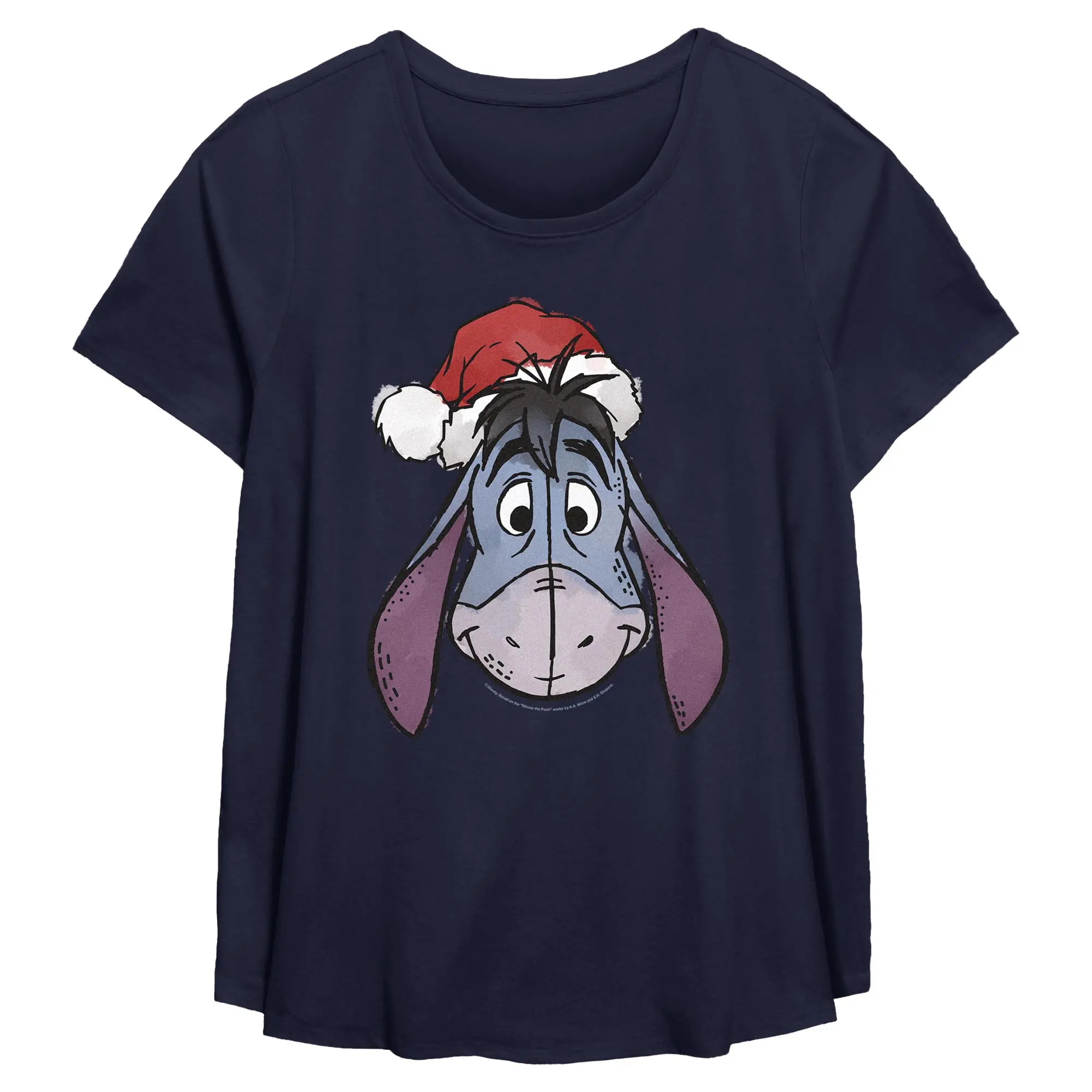 Womens Winnie the Pooh Santa Eeyore T Shirt